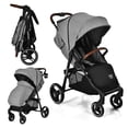 thumbnail image 1 of Costway High Landscape Baby Stroller Pushchair with Expandable & Footmuff Canopy 20 lbs 0-3 Years, 1 of 10