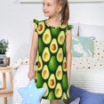 thumbnail image 4 of Vsdgher Avocat pour Filles Chemises de Nuit Manches Courtes à Volants Robe de Nuit Pyjama pour Fête-Petit, 4 of 6