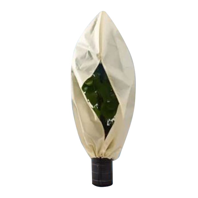 CJiaWei Housses Anti-Gel avec Fermeture Éclair, Cordon de Serrage, Sacs de Couverture pour l'Extérieur, Hiver, Givre, Temps Froid, Arbustes, Arbres, Veste, Housses