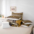 thumbnail image 5 of YST Cowhide 7Pcs Bed In A Bag Leopard Print Bed Set Twin,Western Tribe Aztec Bedding Set with Comforter Farmhouse Wild Animals Cushiom Covers Exotic Rustic Sheet Set for Adults, 5 of 5