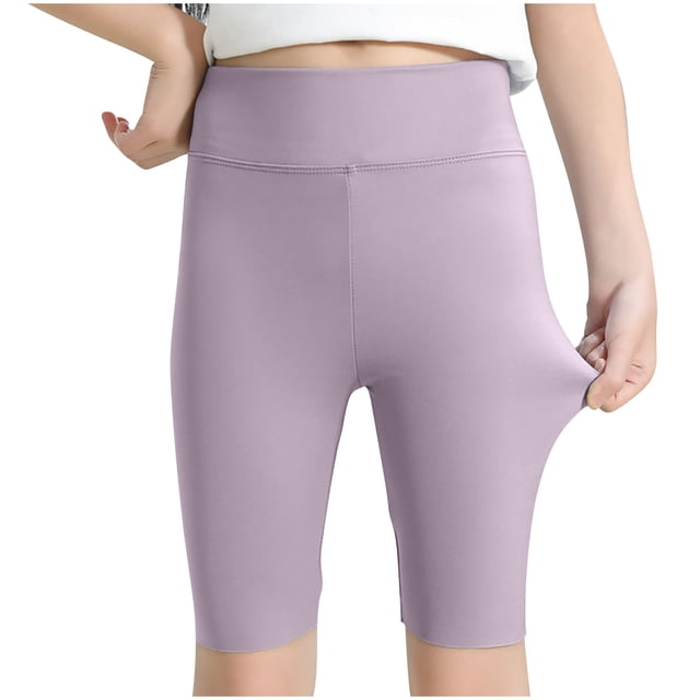 Girls Volleyball Shorts Kids Athletic Biker Dance Gymnastics Compression Running Shorts 2-12 Years