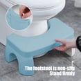 thumbnail image 4 of EGNMCR Bathroom Accessories,Bathroom Decor Toilet Stool Squatting Poop Stool Bathroom Potty Step Stool Toilet Assistance Steps Step Stool Fits All Toilets Detachable Stackable Chamber Pot Bench, 4 of 7