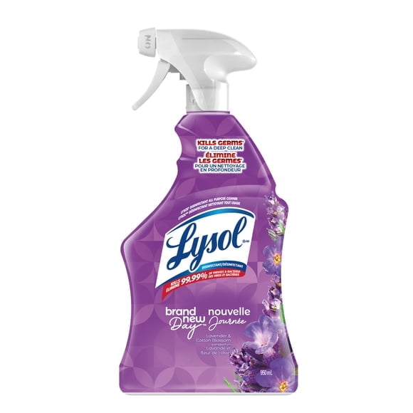 Lysol® All Purpose Cleaner Trigger - Brand New Day™ Lavender & Cotton Blossom, 950 mL