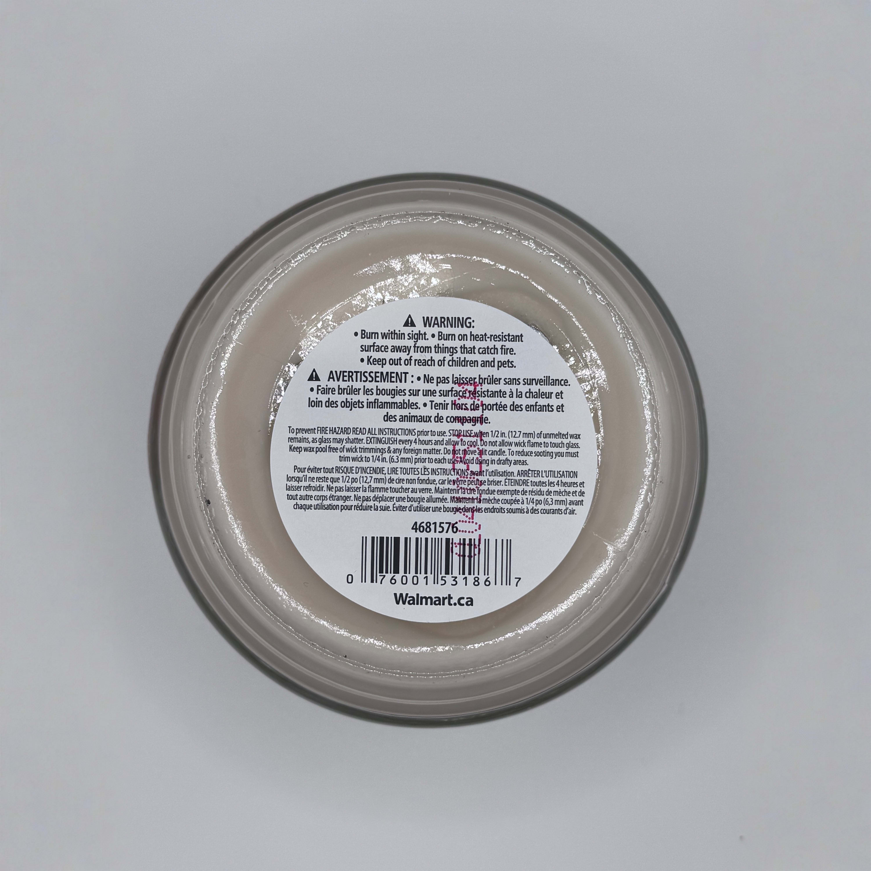 Mainstays Vanilla Scented 3-Wick Glass Jar Candle, 11.5 oz.