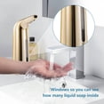 thumbnail image 3 of MesaSe Automatic Soap Dispenser Touchless Sensor Hands Free Soap Dispenser Battery Operated Soap Dispenser 400ml Pump Electronic Drippy Liquid Soap Dispensers for Kitchen Bathroom, 3 of 9