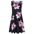 thumbnail image 3 of CPOKRTWSO Robe Midi Décontractée d'Été Sans Manches à Poches Imprimée Florale pour Femmes, 3 of 7