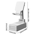 thumbnail image 2 of Liquidation des Offres du Jour! Haut-Parleur Bluetooth de Bureau Horloge Alarme Multifonction Pliable à Levage Tablette Téléphone Chargeur Sans Fil, 2 of 2