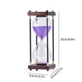 thumbnail image 3 of Matoen12 Glass Hourglass Timer30 Minute Timer Hourglass Retro Hourglass Ornament, 3 of 7