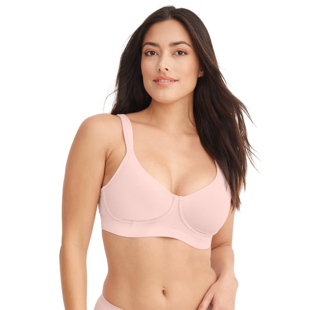 Jockey Women's Cooling Cotton Blend Wirefree Full Coverage Molded Cup Bra