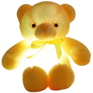 LED ours en peluche, peluche jouet, coloré, jouets lumineux pour enfants et adultes, cadeau d'anniversaire