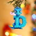 thumbnail image 3 of Personalized DIY Acrylic Christmas Tree Letter Ornament, 3.1 in 26 Letter Hanging Pendant for Xmas Tree Decoration, 3 of 3