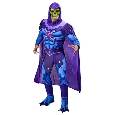 Masters of the Universe Revelation Skeletor Deluxe Muscle Chest Costume for Adults by Rubies, Men's