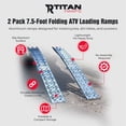 thumbnail image 2 of Titan Ramps 7.5 ft Folding Ramp, Anti-Slip Heavy Duty Aluminum with Safety Strap, 2 Pack, 2 of 12