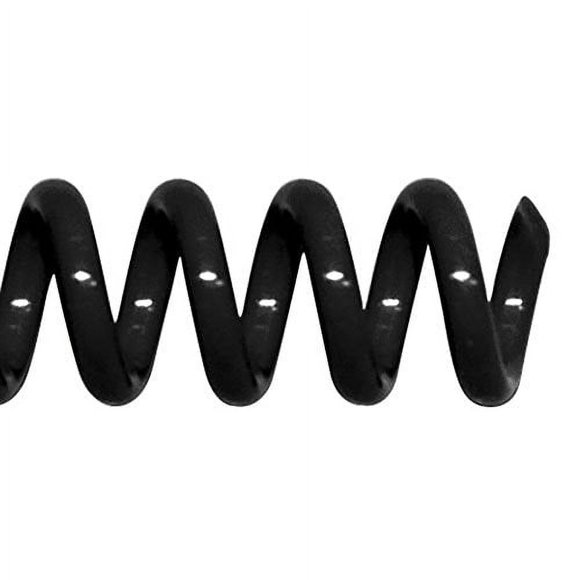TruBind 20mm (3/4 in.) Spiral Binding Coils for Reports Presentations and Proposals | 4:1 Pitch | 12 in. Length | Black | 172 Sheets Binding Capacity | 50 Pack