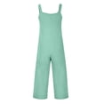 thumbnail image 4 of B91xZ Salopette Décontractée pour Femmes, Sans Manches, Bretelles Réglables, Jambes Larges, avec Poches, Vert Menthe TG, 4 of 5