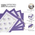 thumbnail image 4 of Vargottam Napperons - Napperon pour Table à Manger, Ensemble de 4 - Serviette en Coton Imprimée et Réversible - Napperons d'Intérieur pour Maison et Cuisine Table à Manger - Asiatique (Violet), 4 of 5