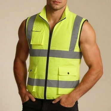 Yaoyar High Visibility Cooling Safety Vest Jacket Men Women Air Conditioned Wearable Fan Cool Reflective Construction Vests