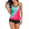 thumbnail image 5 of Betiyuaoe Women's Tankini Swimsuits Size Set Piece Swimdress Print Two Plus Strappy Back Swimwears Set Bathing Suits, 5 of 5