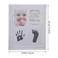 thumbnail image 4 of JUNWELL Photo Frame 3-Opening 27” x 23”cm White Finish Baby Handprint & Footprint Frame with Inkpad, 4 of 6