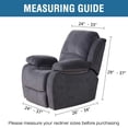 thumbnail image 4 of CHOK 2024 Housse Extensible pour Fauteuil Inclinable en Spandex Jacquard 1 Pce Bleu Marine, 4 of 7