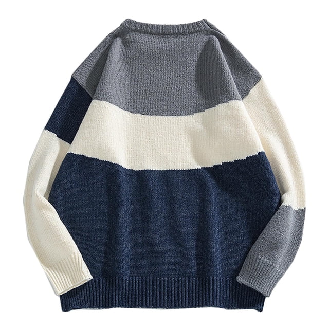 Weiqiqre Chandails pour Hommes, Mode Décontractée pour Hommes à Manches Longues, Col Rond, Chandail Tricoté, Blouse