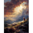 thumbnail image 1 of Jesus The Good Shepherd Canvas Wall Art 15.75x11.81 Inches, 1 of 8