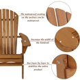 thumbnail image 4 of FDW Folding Adirondack Chair Outdoor Chairs Patio Furniture Weather Resistant, 4 of 7