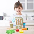 thumbnail image 2 of Teamson Kids Little Chef 13 pcs Wooden Play Kitchen Blender Accessory Set Green, 2 of 10
