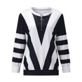 thumbnail image 1 of Ketyyh-chn99 Chemises pour Femmes Mode Blouse Ample Manches Longues Col Rond Tunique Ligne A Blouse Blanc,2TG, 1 of 4