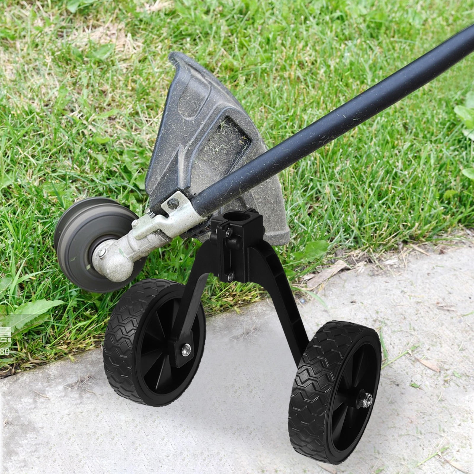 DECORNIJIA Trimmer Wheel Lawn Mower Tire Black Efficient Mowing 1Set