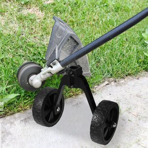 DECORNIJIA Trimmer Wheel Lawn Mower Tire Black Efficient Mowing 1Set