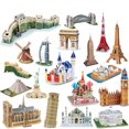 thumbnail image 2 of World Famous Architecture Building Puzzle 3D Construction Jigsaw Puzzle Toys For Kids Birthday Christmas Gift, 2 of 6