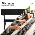 thumbnail image 2 of EIGTHTAIL Housse Antipoussière pour Clavier de Piano 88 Touches Housse Antipoussière pour Piano Numérique Protecto avec Cordon de Serrage Extensible Tissu Imperméable Noir, 2 of 11