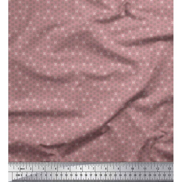 Soimoi Velvet Fabric Video Player Icon Shirting Print Fabric by Yard 58 Inch Wide