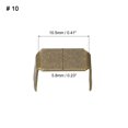 thumbnail image 2 of Unique Bargains 20Pack Zipper Stoppers, #10 Top & Bottom Stops for Rescue Repair, Bronze Tone, 2 of 6