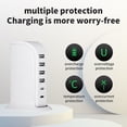 thumbnail image 4 of Wuztai 30W Fast Charger, Multi Interface USB Charger with 4 USB Ports 2 Type-C Ports, Desktop Stand Up Charging Station for Phones Tablets Multiple Devices, 4 of 6