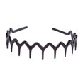 thumbnail image 1 of EffortlessStyle Women Girls Zig-Zag Shark Tooth Headband, Non-Slip Plastic Hair Hoop Comb, Wave Anti-Slip Design for Secure Hair Styling, 1 Pack, 1 of 1