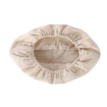 SDNall Doublure en Tissu pour Panier Rond d'Apprêt du Pain, Housse de Banneton d'Apprêt pour Levain en Rotin Naturel et Lin de Lin, pour la Cuisson, le Façonnage de la Pâte et un Démoulage Facile