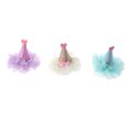 thumbnail image 3 of 3pcs Adorable Chat Chien Fête d'Anniversaire Chapeau en Forme de Pinces à Cheveux (Violet, Vert et Or), 3 of 8