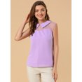 thumbnail image 2 of INSPIRE CHIC Blouse à Col Peter Pan à Manches Courtes pour Femmes, 2 of 6