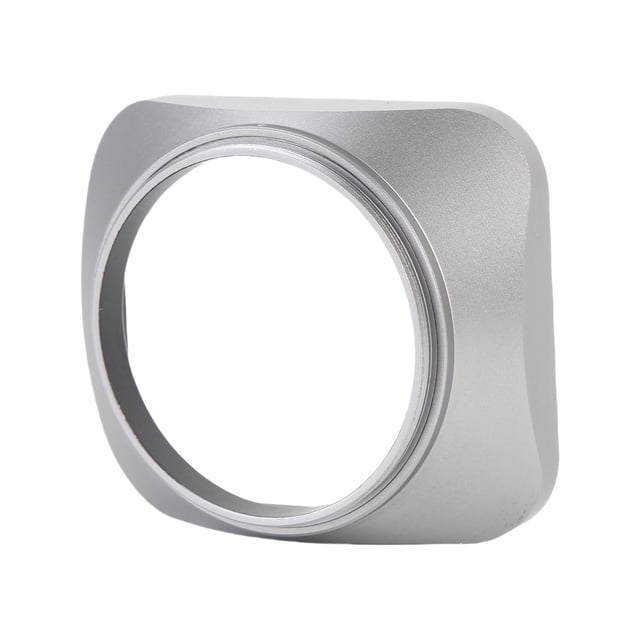 Metal Square Lens Hood, Aluminium Alloy Lens Shade with Cap, Scratch Proof Lens Hood Protector Easy to Install for SLR Cameras DSLR Cameras