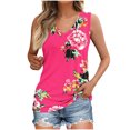thumbnail image 2 of Débardeur Imprimé Sans Manches à Col en V pour Femme, Blouse Décontractée et Tendance, 2 of 5