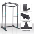 thumbnail image 4 of Power Cage, Multifunctional 1200lb Capacity Squat Rack with 2 Extra J-Hooks for Squats, Bench Press, Pull Ups, Strength Training, Home, Gym - 1026785, 4 of 5