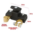 thumbnail image 3 of Car Battery Disconnect Isolator, Metal (Brass), 12V/24V, 500A Max, Knob Type, Easy Install, Prevents Leakage, for Cars/Trucks/RVs/Boats, Enhances Battery Life, 3 of 6