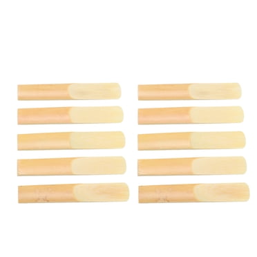 Ensemble de Roseaux de Clarinette, B Roseaux de Clarinette Plats Faciles à Installer 10PCS pour les Instruments à Bois