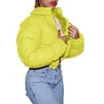 thumbnail image 1 of FOCUSNORM Femmes Juniors Mode Manches Longues Col Montant Vestes Matelassées Métalliques, 1 of 7
