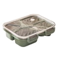 thumbnail image 1 of TIMIFIS Lunch Container Lunch Box Plastic Dinner Four Bowl Sealed Microwave Tableware Set for Home Dormitory Meal Prep Containers Kitchen Gadgets, 1 of 1