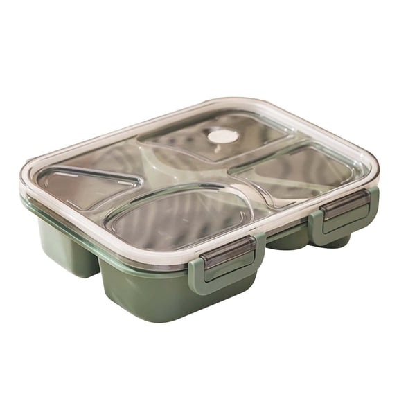 TIMIFIS Lunch Container Lunch Box Plastic Dinner Four Bowl Sealed Microwave Tableware Set for Home Dormitory Meal Prep Containers Kitchen Gadgets