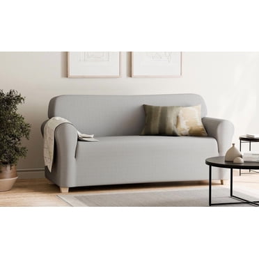 Housse de canapé SmartFit Pixel Soft Stretch, pièce unique, gris