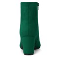 thumbnail image 3 of Unique Bargains Bottines à Talon Épais à Fermeture Éclair pour Femmes, 3 of 6